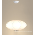 2020 modern white fabric shade Chinese lantern indoor hanging pendant lamps